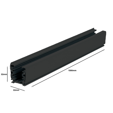 3-FASE RAIL 150CM - Zwart - Outledtl.nl 