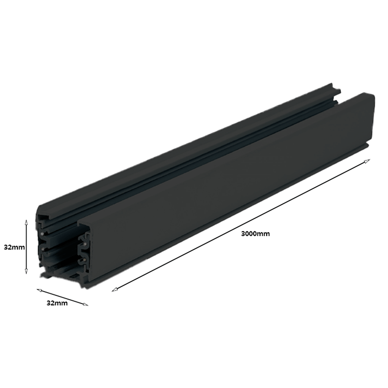 3-FASE RAIL 300CM - Zwart - Outledtl.nl 