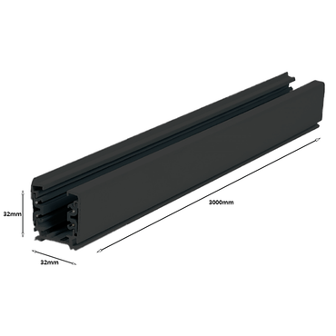 3-FASE RAIL 300CM - Zwart - Outledtl.nl 