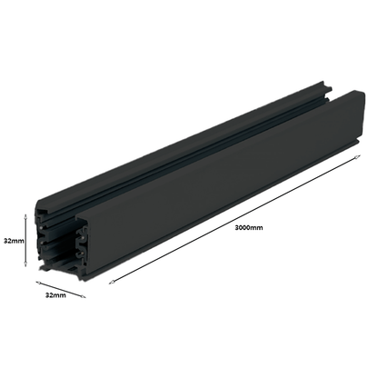 3-FASE RAIL 300CM - Zwart - Outledtl.nl 