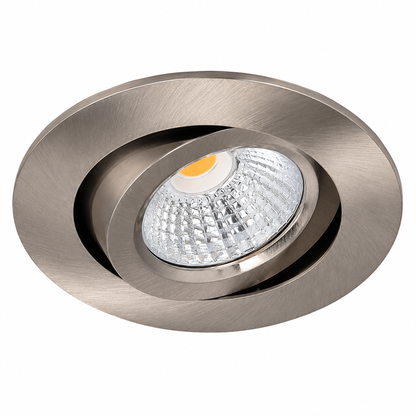 LED Inbouwspot Pollux | 5 watt | Dimbaar | CCT switch | Zilver | IP65 | Kantelbaar