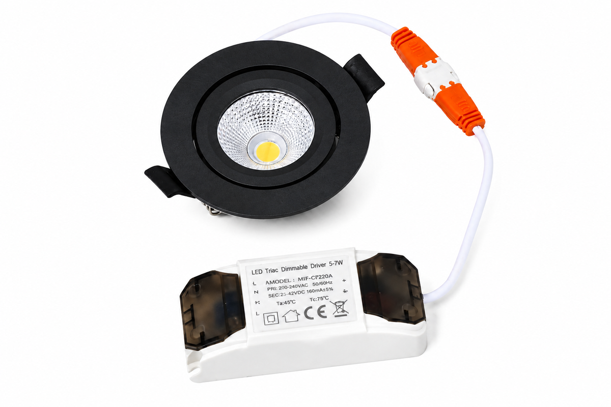 Led inbouwspot Argus - 5 watt - Dimbaar - 25MM inbouwdiepte nodig