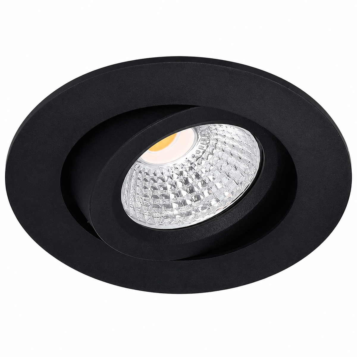 LED Inbouwspot Pollux | 5 watt | Dim2Warm | Zwart | IP65 | Kantelbaar | Zaagmaat 55 mm