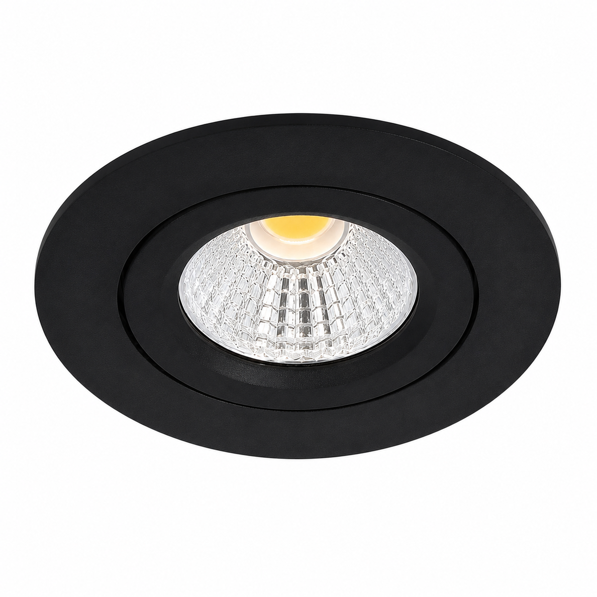 LED Inbouwspot Pollux | 5 watt | Dim2Warm | Zwart | IP65 | Kantelbaar | Zaagmaat 55 mm