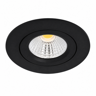 LED Inbouwspot Pollux | 5 watt | Dimbaar | CCT switch | Zwart | IP65 | Kantelbaar