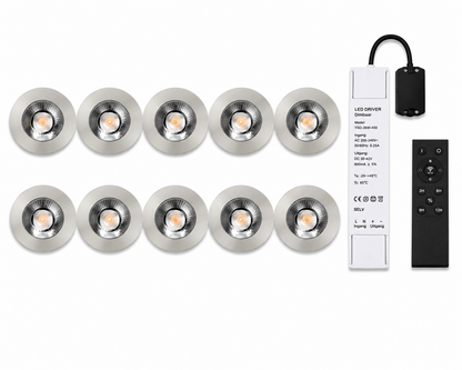 LED Dimbare Meubelspots | kastspots | wandplankspots | Zilver