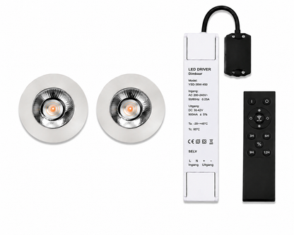 LED Dimbare Meubelspots | kastspots | wandplankspots | Zilver