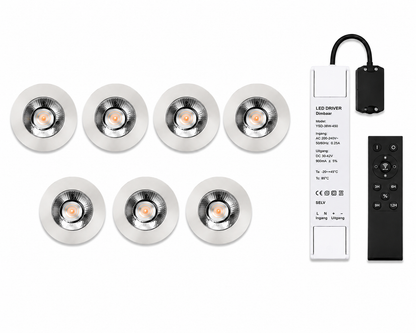LED Dimbare Meubelspots | kastspots | wandplankspots | Zilver