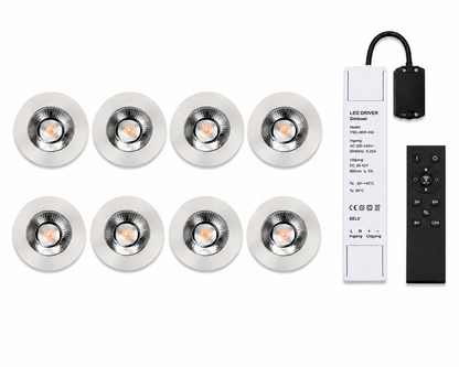 LED Dimbare Meubelspots | kastspots | wandplankspots | Zilver