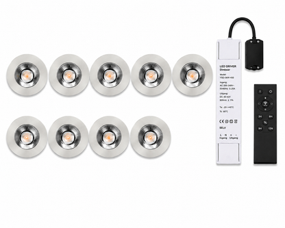 LED Dimbare Meubelspots | kastspots | wandplankspots | Zilver