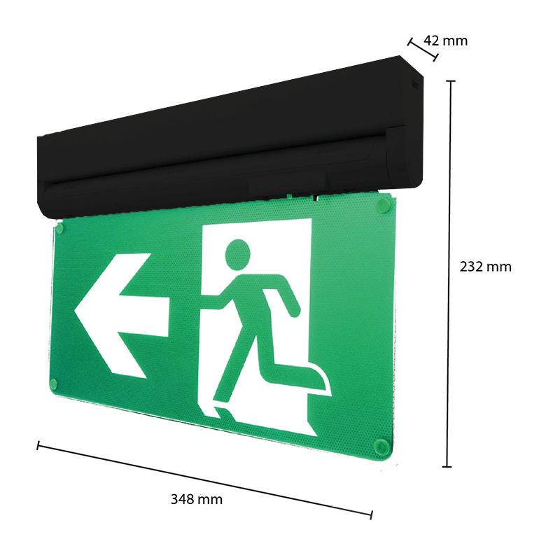 Noodverlichting MIRA - 4W - IP20 - ZWART - Inbouw ( Inclusief Stickers ) - Outledtl.nl 