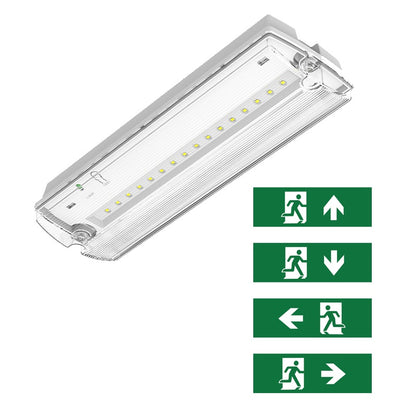 Noodverlichting Pan - 3W - IP65  ( Inclusief Pictogrammen  ) - Outledtl.nl 