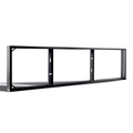 Zwart Opbouwframe voor Backlit en Sidelit led paneel 120 x 30CM - Outledtl.nl 