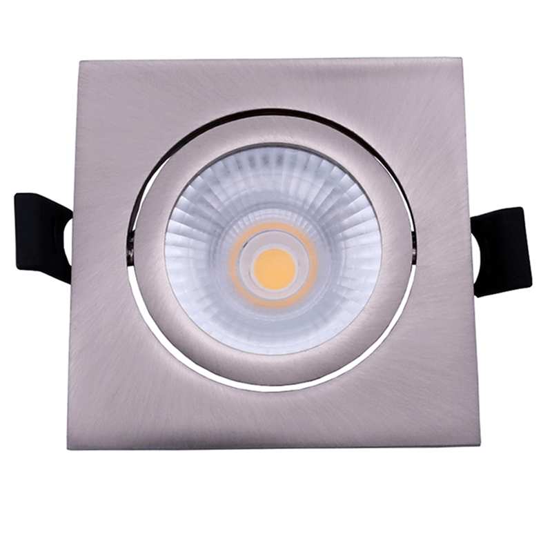 Led Inbouwspot Zilver Laom  - Vierkant - 6 watt - Dimbaar - Hoge kwaliteit - Outledtl.nl 
