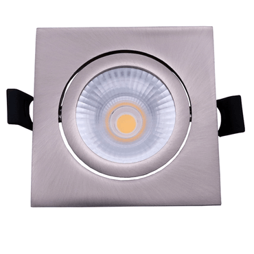 Led Inbouwspot Zilver Laom  - Vierkant - 6 watt - Dimbaar - Hoge kwaliteit - Outledtl.nl 