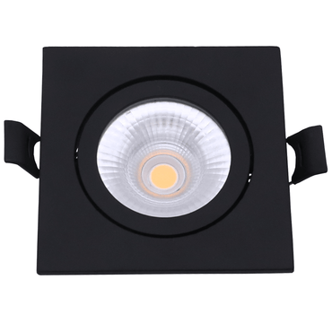 Led Inbouwspot Laom  - Vierkant - Dimbaar | IP65 | 4W en 6W | CCT Switch | Mat Zwart - Outledtl.nl 