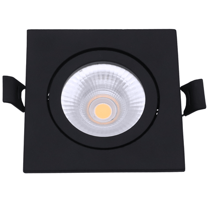 Led Inbouwspot Laom  - Vierkant - Dimbaar | IP65 | 4W en 6W | CCT Switch | Mat Zwart - Outledtl.nl 