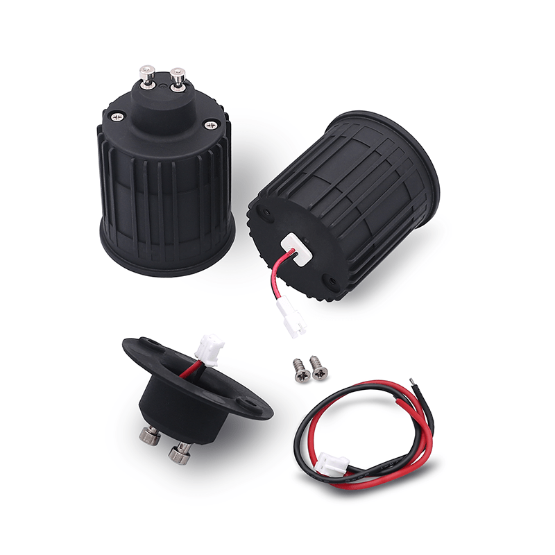 LED MR16 GU10 module, 9W, 3000k, dimbaar, zwart - Outledtl.nl 