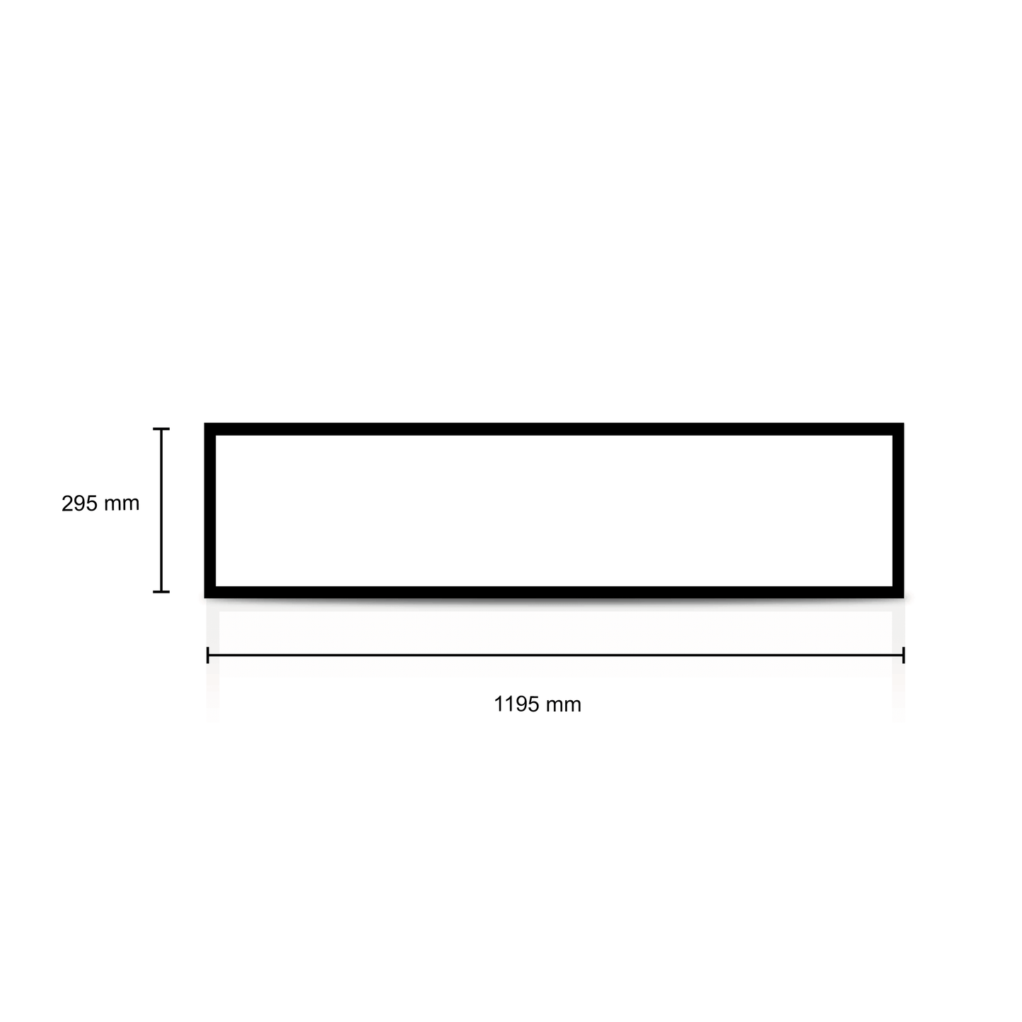 LED paneel zwart | 120x30 cm | 36W | CCT-switch | Side lit - Outledtl.nl 