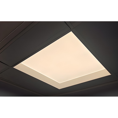 Inbouwframe systeemplafond | LED Paneel 120x30cm | Dakraam look - Outledtl.nl 