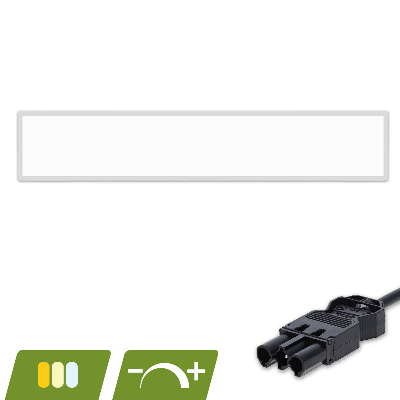 Back-lit LED paneel Pontus 150x30 cm 30 W | Dimbaar, CCT-switch, 3-SWP – wit LED paneel