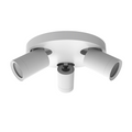 Plafondarmatuur Lexi rond 3x GU10 wit