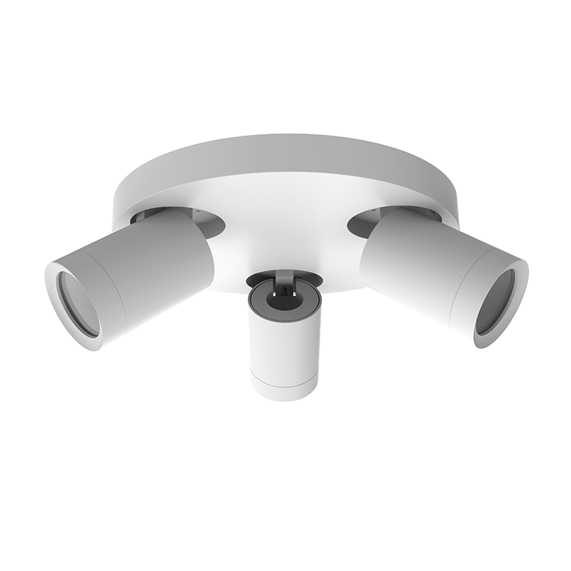 Plafondarmatuur Lexi rond 3x GU10 wit