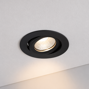 LED Inbouwspot Aristo | Dimbaar | IP65 | 4W en 6W | CCT Switch | Zaagmaat: Ø68-75 mm | Zwart