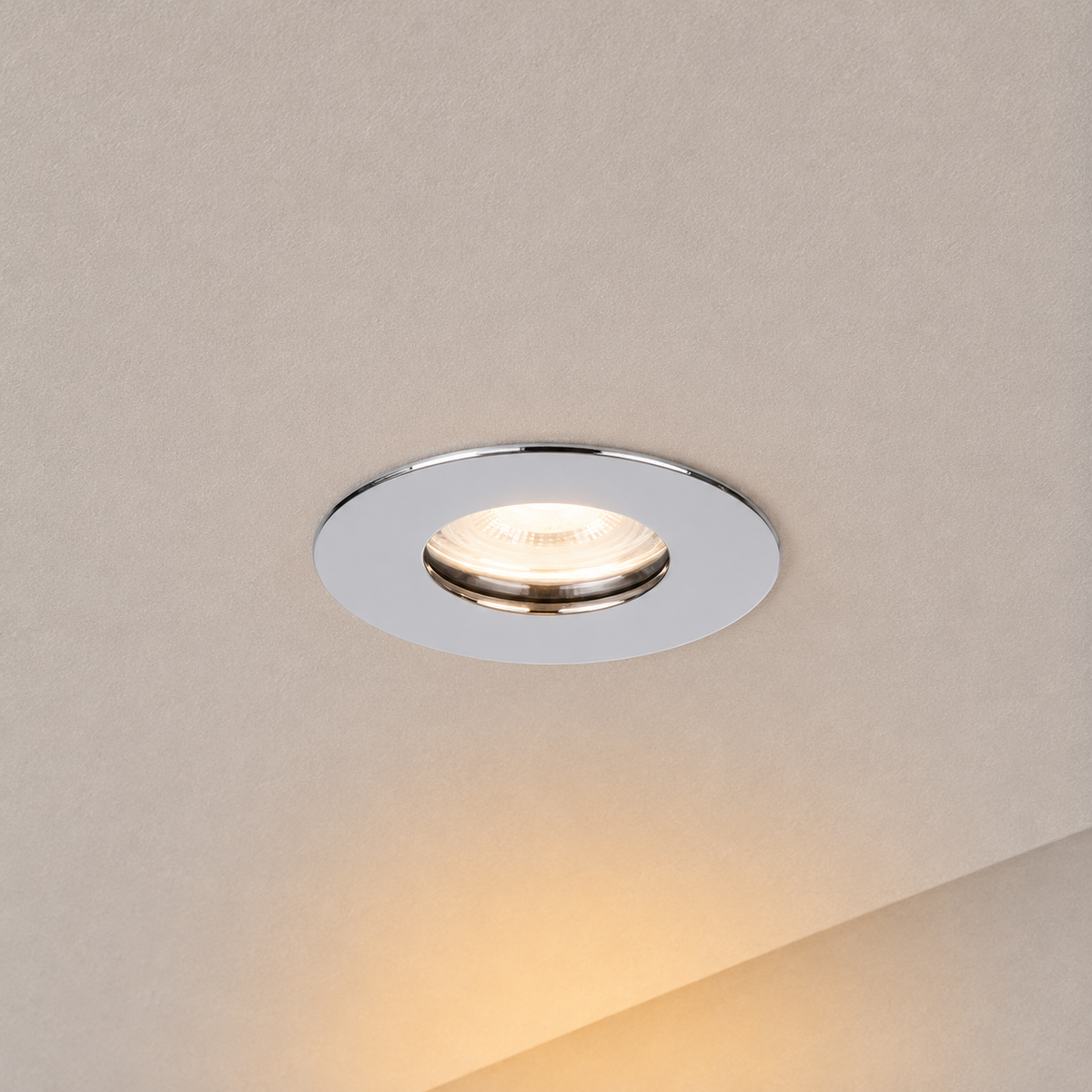 Brandwerende Mini GU10 Spot Hola  - Chroom - 45/55MM Zaagmaat - IP65