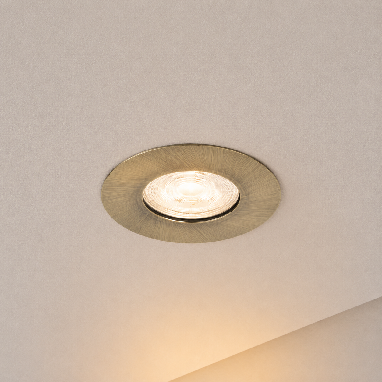 Dimbare IP65 LED inbouwspot - Saris- Messing - Brandwerend - IP65