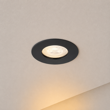 Dimbare IP65 LED inbouwspot - Bari - Mat Zwart - Brandwerend