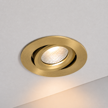 LED Inbouwspot Aristo | Dimbaar | IP65 | 4W of 6W | CCT Switch | Zaagmaat: Ø68-75 mm | Goud