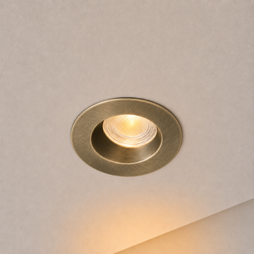 Mini Inbouwspot Mimi | 4 W | Satin Metallic | Brass  | CCT Switch | IP65
