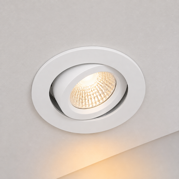 LED Inbouwspot Pollux | 5 watt | Dimbaar | CCT switch | Wit | IP65 | Kantelbaar