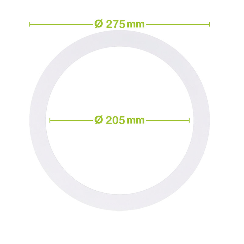 Verloopring metaal wit Ø205-275mm