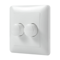 Draai/drukknop voor Duo dimmer - Wit - Inclusief afdekraam - Outledtl.nl 
