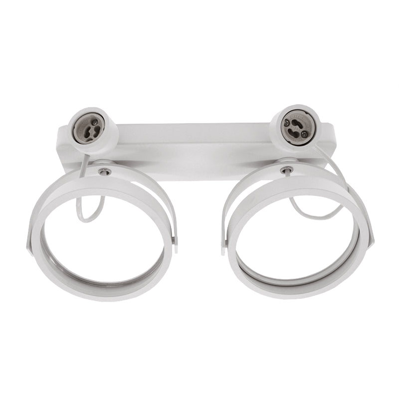 LED AR111 Opbouwarmatuur | Wit | Dubbel  | exclusief AR111 spot - Outledtl.nl 