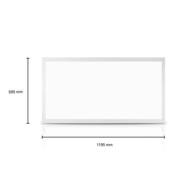 Afmetingen Beta LED paneel 120x60 cm