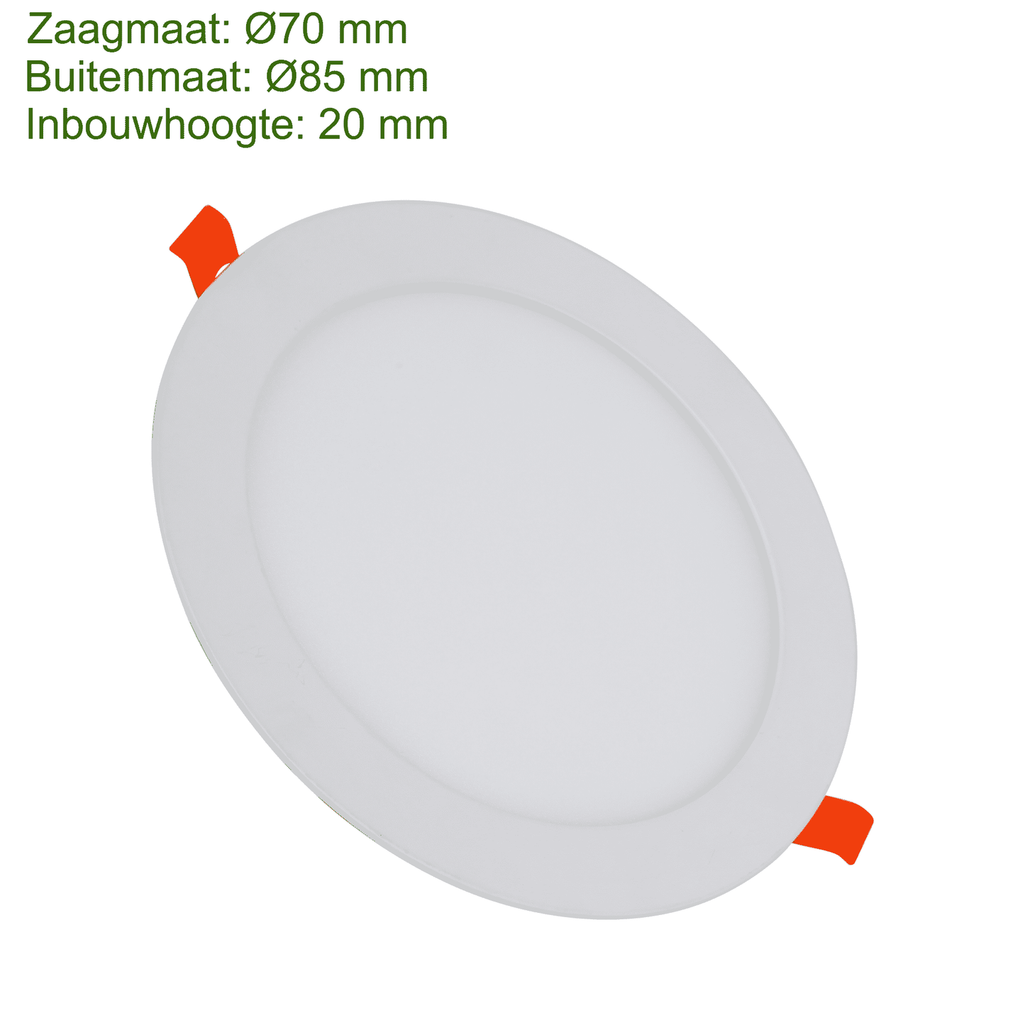 LED Downlight SLIMLine Zaagmaat Ø75 - 3 Watt - Outledtl.nl 