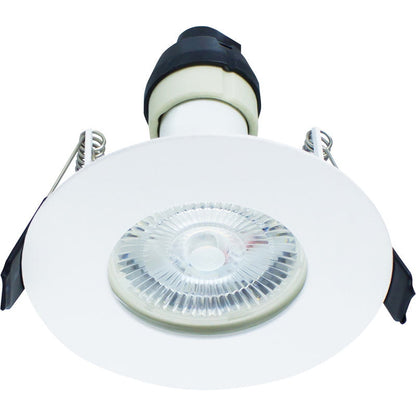 Dimbare IP65 LED inbouwspot - Baris- Mat wit - Brandwerend - Outledtl.nl 