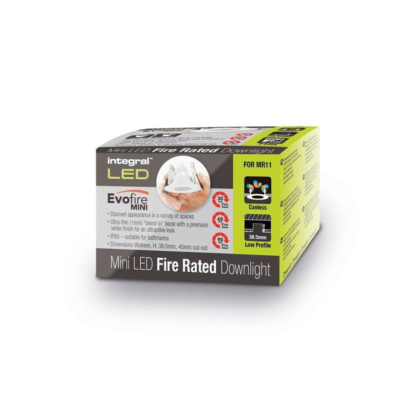 Brandwerende Led Mini GU10 Armatuur - Hola  - Mat Wit - IP65- 45/55MM Zaagmaat - Outledtl.nl 