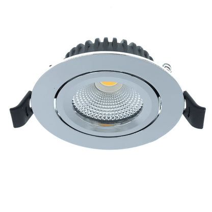 Led Inbouwspot Dennis - 6 watt - Dimbaar - IP44 - Chroom - Kantelbaar - Outledtl.nl 