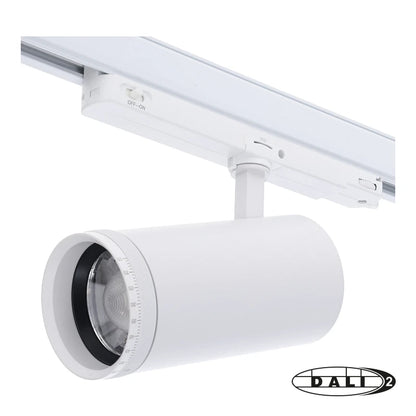 3-Phasen-Schienenstrahler Zoomable Schwarz | Watt-Switch, CCT-Switch