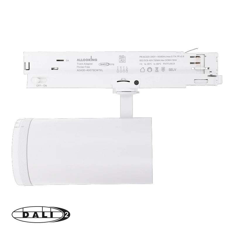 3-Phasen-Schienenstrahler Zoomable Schwarz | Watt-Switch, CCT-Switch