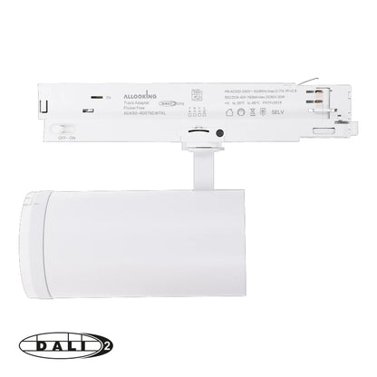3-Phasen-Schienenstrahler Zoomable Schwarz | Watt-Switch, CCT-Switch