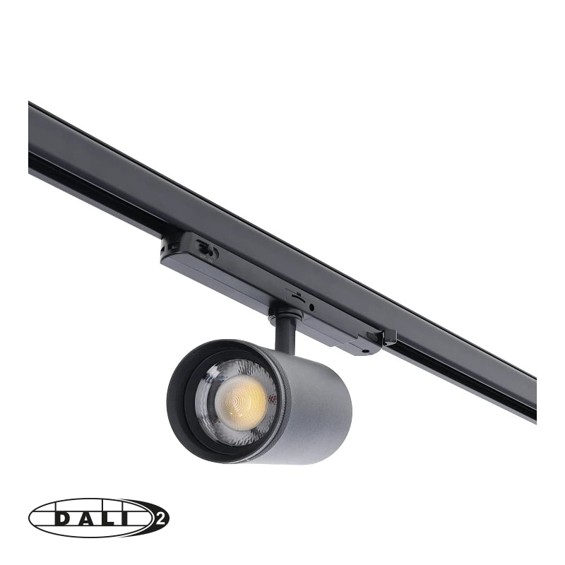 DALI 3-fase railspot Zoomable | 10-30W | Zwart | dimbaar, CCT