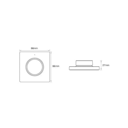 MiBoxer AC Triac RF+Push Draadloze Led Dimmer Module + RF Wandbediening - Outledtl.nl 