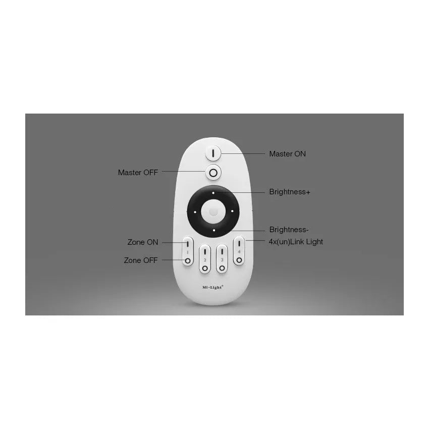 Mi-light - Afstandsbediening - RF 2,4 Ghz - 4 Zones - Outledtl.nl 