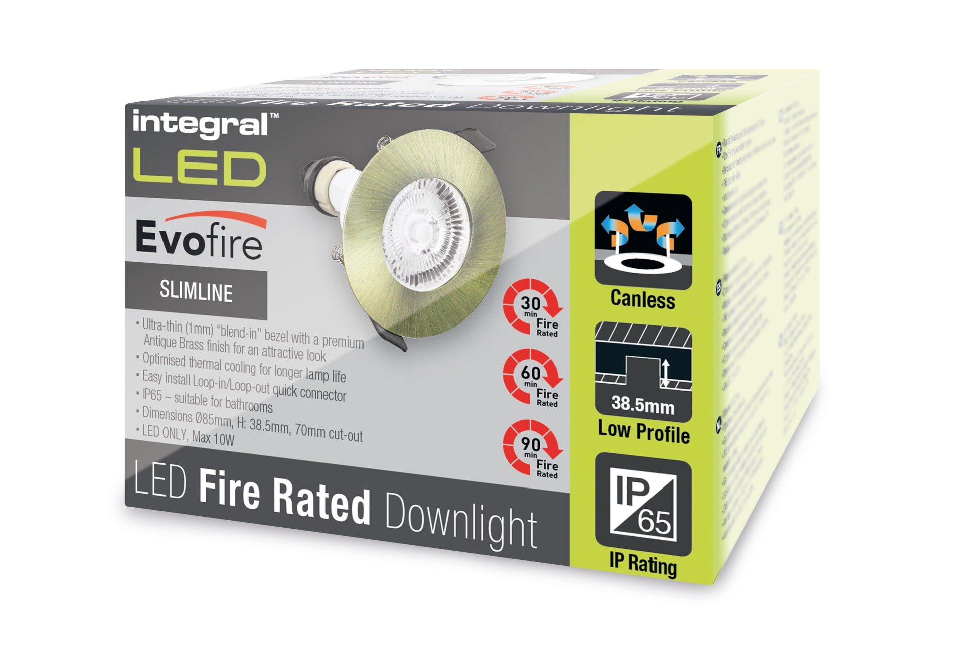 Dimbare IP65 LED inbouwspot - Saris- Messing - Brandwerend - IP65 - Outledtl.nl 