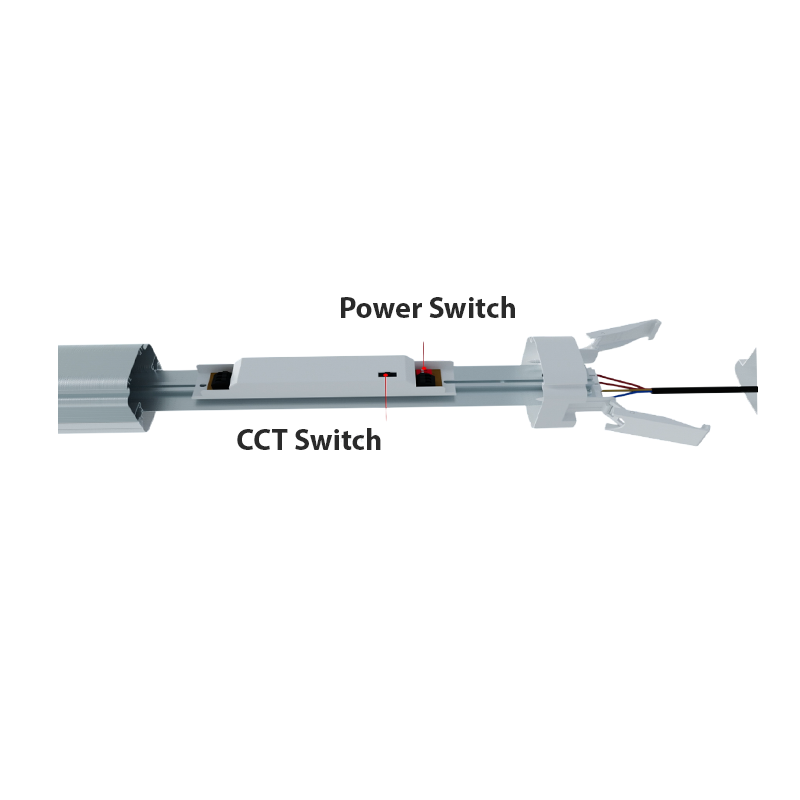 LED Tri Proof Armatuur 120CM – Wattage 20W/30W/40W  En CCT 3000K – 4000K – 6000K Verstelbaar - Outledtl.nl 